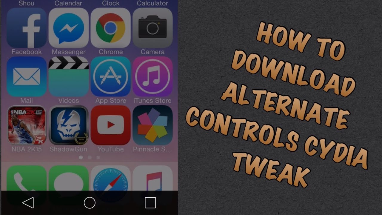 HOW TO DOWNLOAD ALTERNATE CONTROLS CYDIA TWEAK