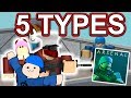 5 TYPES OF ARSENAL PLAYERS | ROBLOX