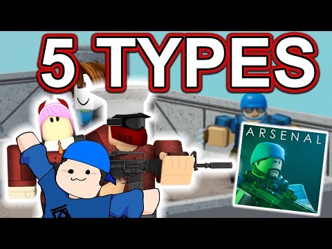 5 Types Of Arsenal Players Roblox Youtube