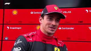 F1 2022 Charles Leclerc FP2 Interview British GP