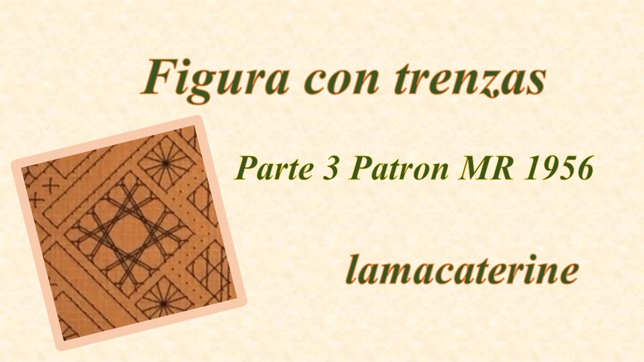 3/6 Inicio pie y forma con trenzas del patrón MR 1956