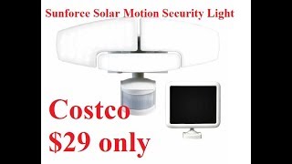 Costco $29 for Sunforce Solar Motion Security Light limited time offer