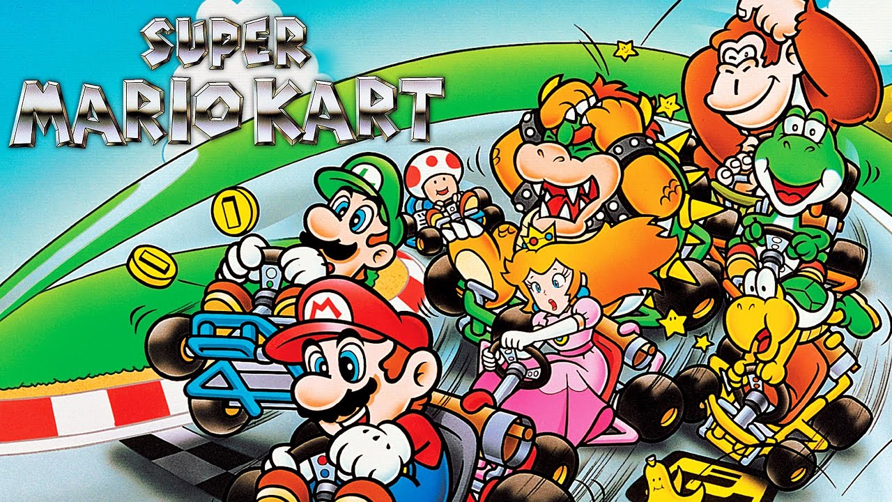 Super Mario Kart Full Gameplay Walkthrough (Full Game Longplay)