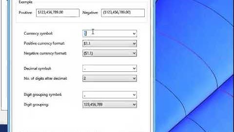 Change your Currency Settings in Windows for Point of Sale