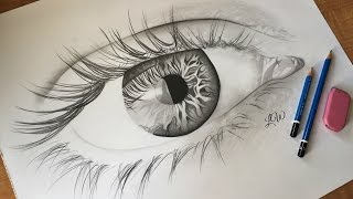 drawing simple eye graphite draw pencil 2g