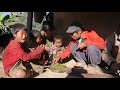 Nepali village || Cooking meat and vegetables in the village