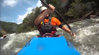 Kayaking Grumpy's rapid on the Ocoee