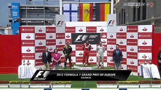 The Greatest Podium In F1 History | European Grand Prix 2012