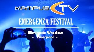 Emergenza Festiwal • WrocLife
Relacja z eliminacji do EMERGENZA FESTIWAL POLSKA, które odbyły się 9.12 grudnia w Klubie Muzycznym Liverpool we Wrocławiu. W tym dniu w wydarzeniu wzięło udział 6 zespołów bez kontraktów płytowych, które walczyły o trasę po całej Europie. Zapraszamy do obejrzenia materiału.
EDIT: Zespół wypowiadający się od 1:01 nosi nazwę Elementy. Gorąco przepraszamy za pomyłkę.
Ⓟ Odwiedź naszą stronę ▪ https://www.kampustv.pl
Ⓕ Polub nasz Facebook Page ▪ https://www.facebook.com/KampusTV
ⓘ Instagram ▪ https://www.instagram.com/KampusTV/
ⓛ Linkedin ▪ https://www.linkedin.com/company/KampusTV
ⓣ Twitter ▪ https://twitter.com/KampusTV
ⓣ Tumblr ▪ http://www.kampustv.tumblr.com/
Ekipa odpowiedzialna za materiał:
▪ Dziennikarz - Paweł Morawczyński
▪ Zdjęcia - Kuba Buśkiewicz, Kasia Jabłońska
▪ Montaż - Kasia Jabłońska
▪ PR - Ewelina Krzysiek
▪ Wydawca - Wiktoria Zabielska
Użyta muzyka:
♪ Nirvana - Breed
Kontakt:
✉ redakcja@kampustv.pl
✉ ewelina.krzysiek@kampustv.pl
Zobacz listę dostępnych programów telewizyjnych na kanale. Może coś wpadnie w oko?
▪ KampNews: https://goo.gl/kFTdSa
▪ WrocLife: https://goo.gl/Yao5ch
▪ Wrocław o...: https://goo.gl/nsJsus
▪ Relacja: https://goo.gl/Hdx7ve
▪ Serwis Informacyjny UE: https://goo.gl/gwg2z4
▪ Zapowiedzi: https://goo.gl/2YvV4M Emergenza Festiwal • WrocLife