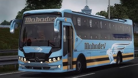 REALISTIC BRAND NEW TATA BS6 MAHADEV TRAVELS AC SLEEPER BUS MOD FOR BUSSID