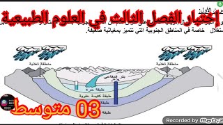 إختبار الفصل الثالث في العلوم الطبيعية السنة الثالثة متوسط