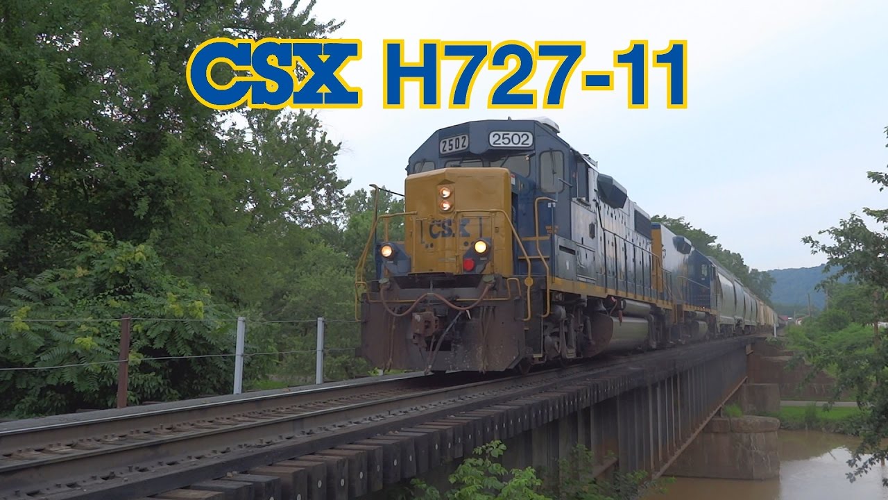 CSX H727-11 arrives in New Martinsville, West Virginia - 07/11/2015