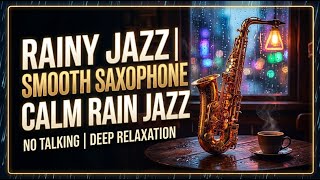 Peaceful Rain Jazz in a Cozy European Street Coffee Shop 🌧️ Study &amp; Focus Music ☕