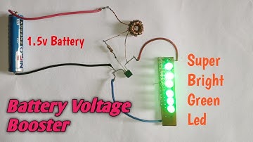 Battery Voltage Booster Circuit ||Led Driver Circuit||BC547 Transistor  Project [NEW 2021]