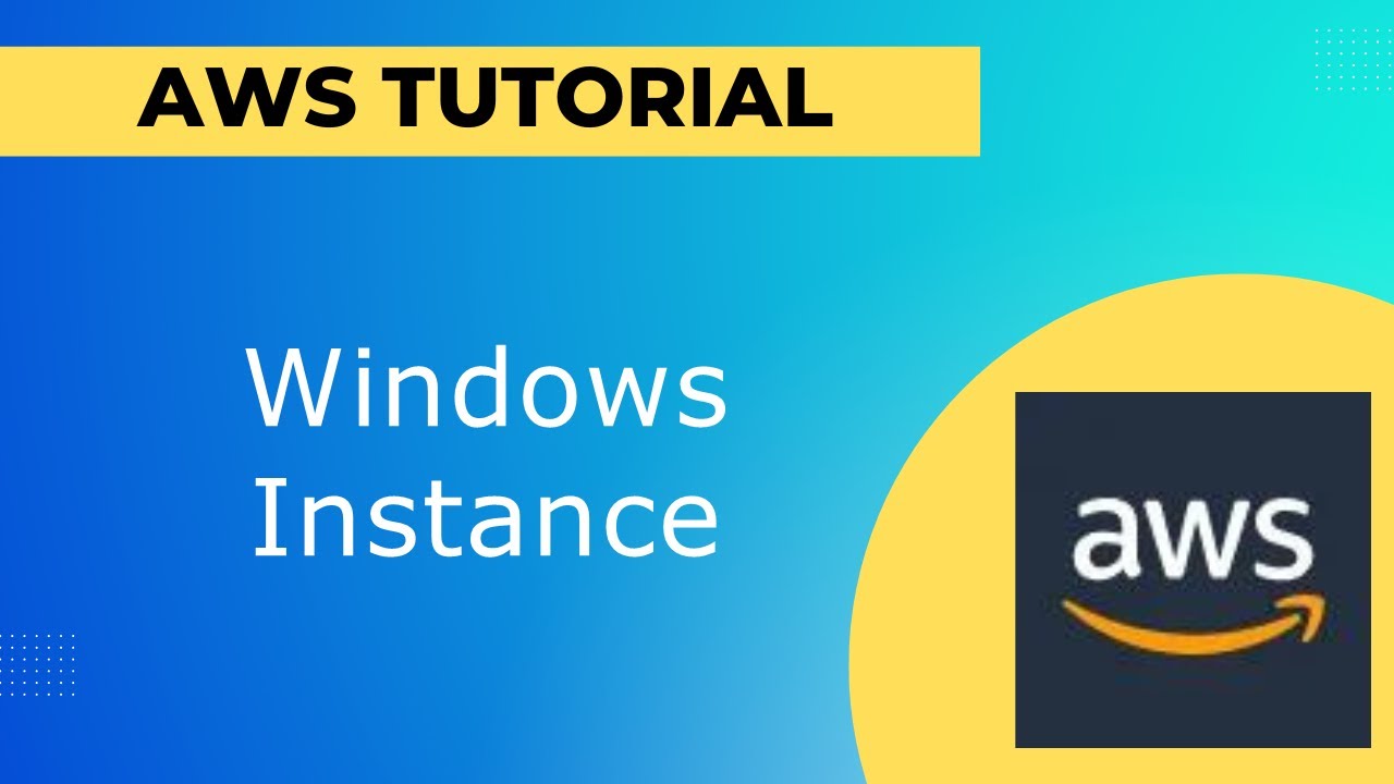 AWS (Tutorial 5) create windows instance in 2024 - YouTube