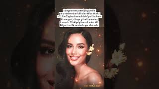 Miss World 2025 Dünya Güzellik Yarışmasının Kazananı Taylandlı Suchata Chuangsri Oldu