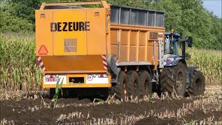 Ooms mais hakselen 2022 (3) in natte omstandigheden , Claas Jaguar 970 & Dezeure