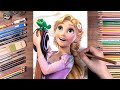 Drawing Rapunzel with Pascal (Tangled) | drawholic