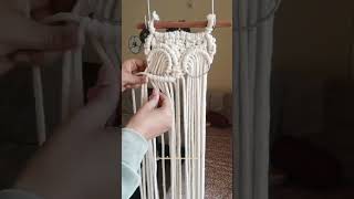 Macrame owl wallhanging 2023 🦉||  macrame animals#shorts #viral