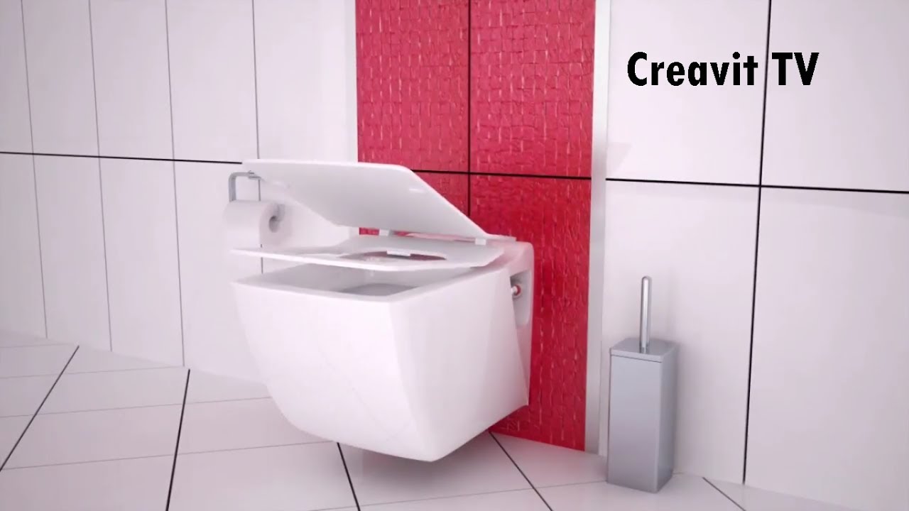 Монтаж сидения с микролифтом к унитазу Creavit - YouTube