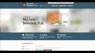 Mylawsolution.com Video Tour Overview - Depeche Code Orlando Web Design Sector