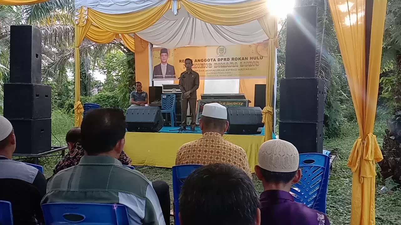 Sambutan Semangat Anggota DPRD Rokan Hulu Karneng Dimara 