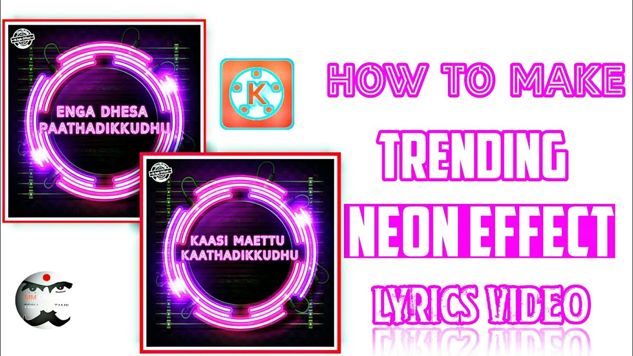 How to make neon light effect video in|| kinemaster tutorial|| - YouTube