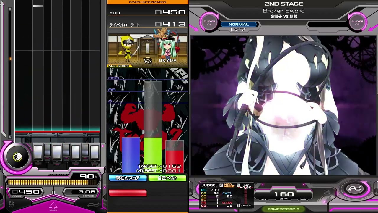 beatmania IIDX 32 Pinky Crush - Broken Sword (SP NORMAL) - YouTube