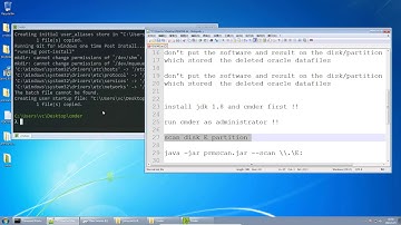 How to recover deleted oracle data files on windows without backup