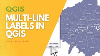 How to make your labels go onto two more more lines in QGIS