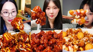 ULTIMATE KOREAN FRIED CHICKEN MUKBANG COMPILATION 💯 SATISFYING ASMR SWEET AND SPICY KOREAN CHICKEN 