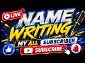 AS Sand Arts is live! subscribers name live writing #live