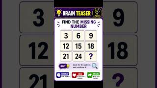 Can You Find The Missing Number? 🔢🤯