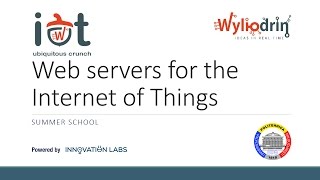 Lecture 6: Web servers for the Internet of Things