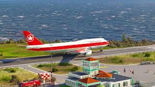 Impossible Takeoff! AIR CANADA 747 from the Shortest Runway