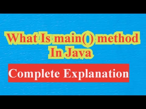 What is main( ) method in Java | #interviewquestions | interviewquestionsandanswersforfreshers