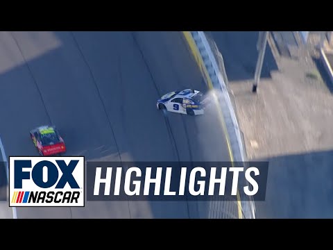 Chase Elliott's tire goes down while leading the race | NASCAR ON FOX HIGHLIGHTS