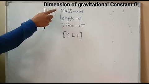 Dimension  of gravitational  constant  G// Dimension  analysis //class 11 //class 12