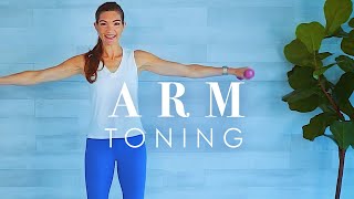 10 Minute Arm Toning Workout // From Flabby to Firm with Light Dumbbells