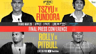 Final Press Conference | #TszyuFundora \& #RollyPitbull