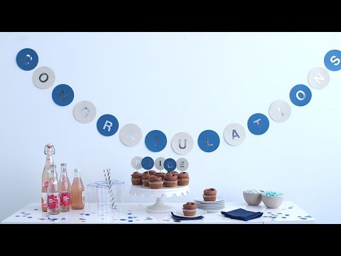 Diy Graduation Banner Martha Stewart Youtube
