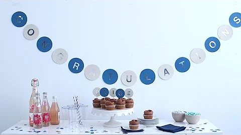 DIY Graduation Banner - Martha Stewart