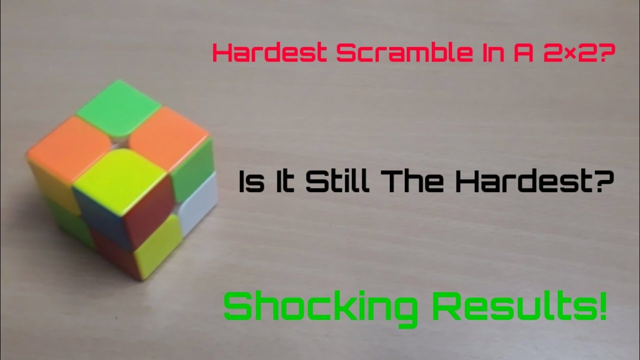 I tried the Hardest 3×3 Scramble in a 2×2 rubiks cube - YouTube