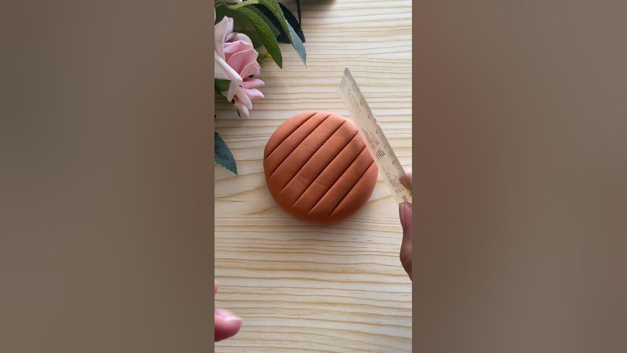 Satisfying making cookies from plasticine clay