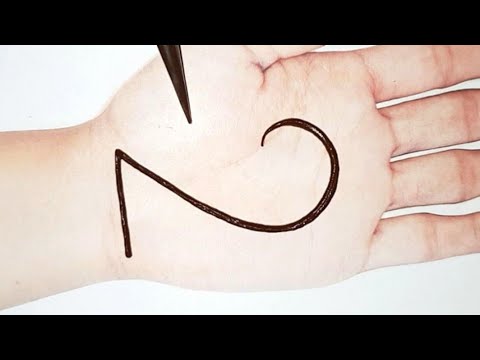 Easy and Simple Mehndi Design for Hands - 2 Number Mehndi Design Trick ...