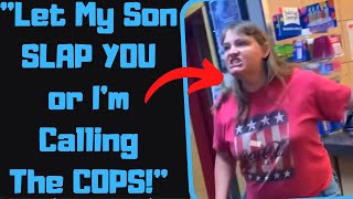 r\/EntitledPeople - Karen Encourages Her 5YR Old to ATTACK ME In Public! Says He's \\