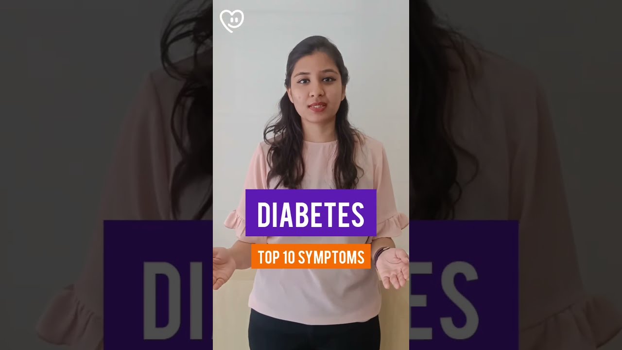 TOP 🔟 SYMPTOMS of Diabetes  #shorts #diabetes #shortsfeed