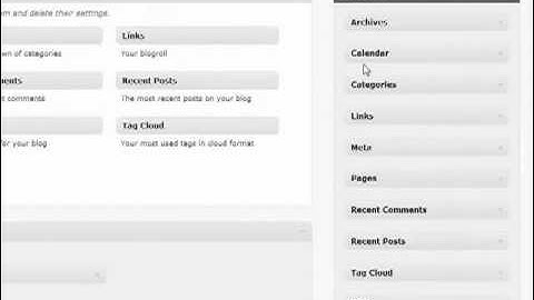 WordPress Basics: Utilizing Widgets Video Tutorial