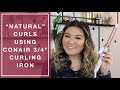 “Natural” Curl Tutorial Using Conair&#39;s 3/4 Inch Curling Iron