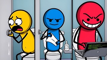 NOOB vs PRO vs HACKER - Toilet Challenge (Stickman Animation)